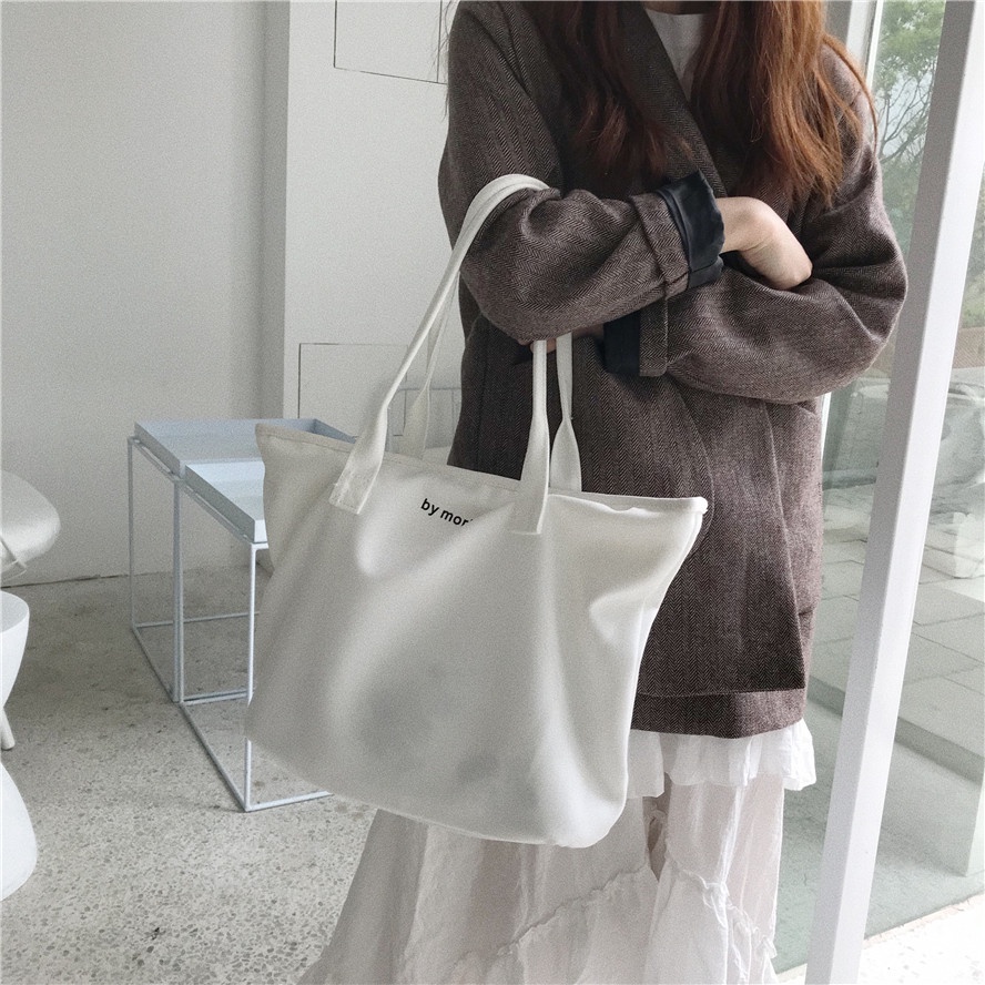 Túi đeo vai nữ đẹp túi xách nữ tote vải canvas dày dặn đi chơi TX67