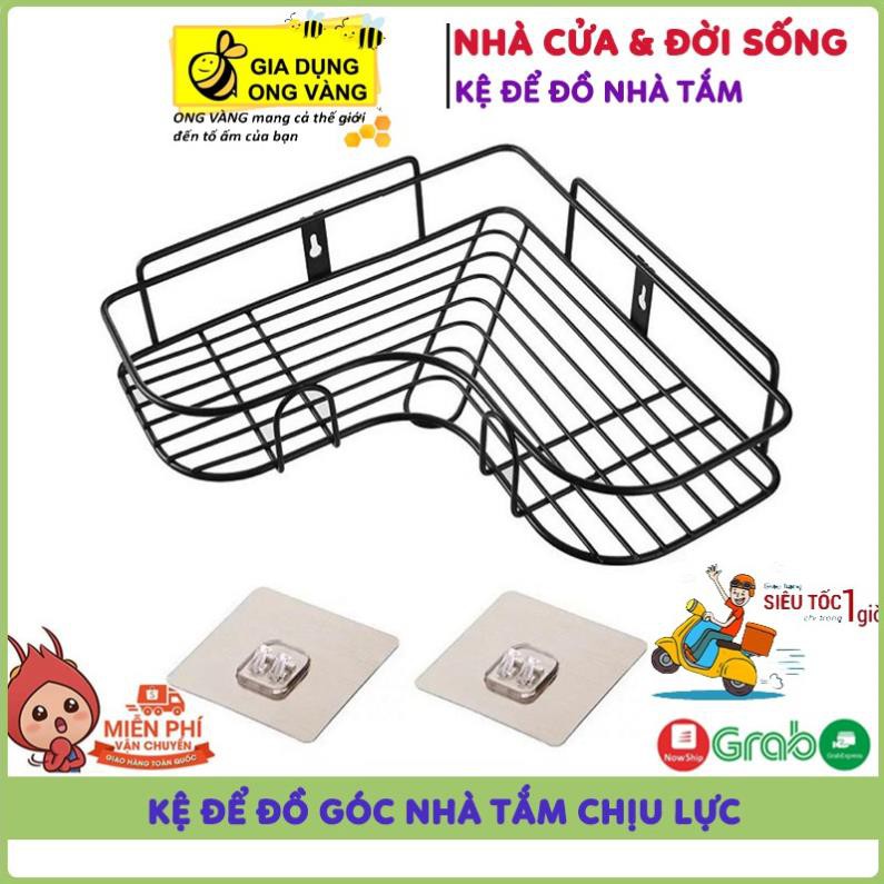 Kệ Để Đồ Góc Nhà Tắm Cao Cấp - Kệ Dán Tường Cao Cấp Tặng Kèm Miếng Dán Tường Chịu Lực siêu tiện lợi