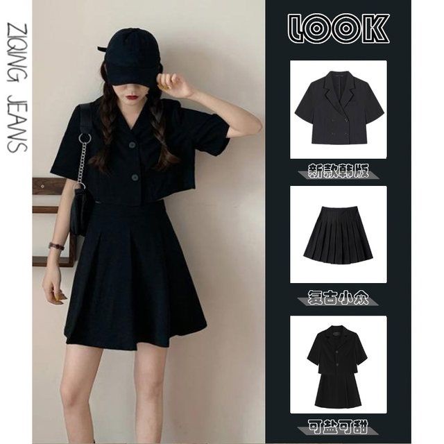 Set Áo Thun Và Chân Váy Xếp Ly Thời Trang Nữ Xinh Xắn JL-TX-27