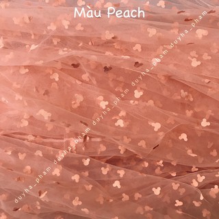 [XẢ HÀNG]🦄VẢI LƯỚI HOẠ TIẾT MICKEY CUTE - KHỔ 1m5🦄