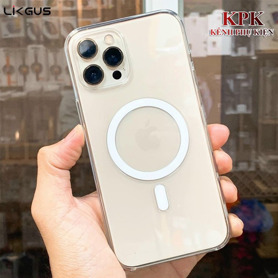 Ốp lưng likgus hỗ trợ sạc MagSafe iphone 12 mini / 12 / 12 pro / 12 Pro Max/ 13/13Pro/13Promax