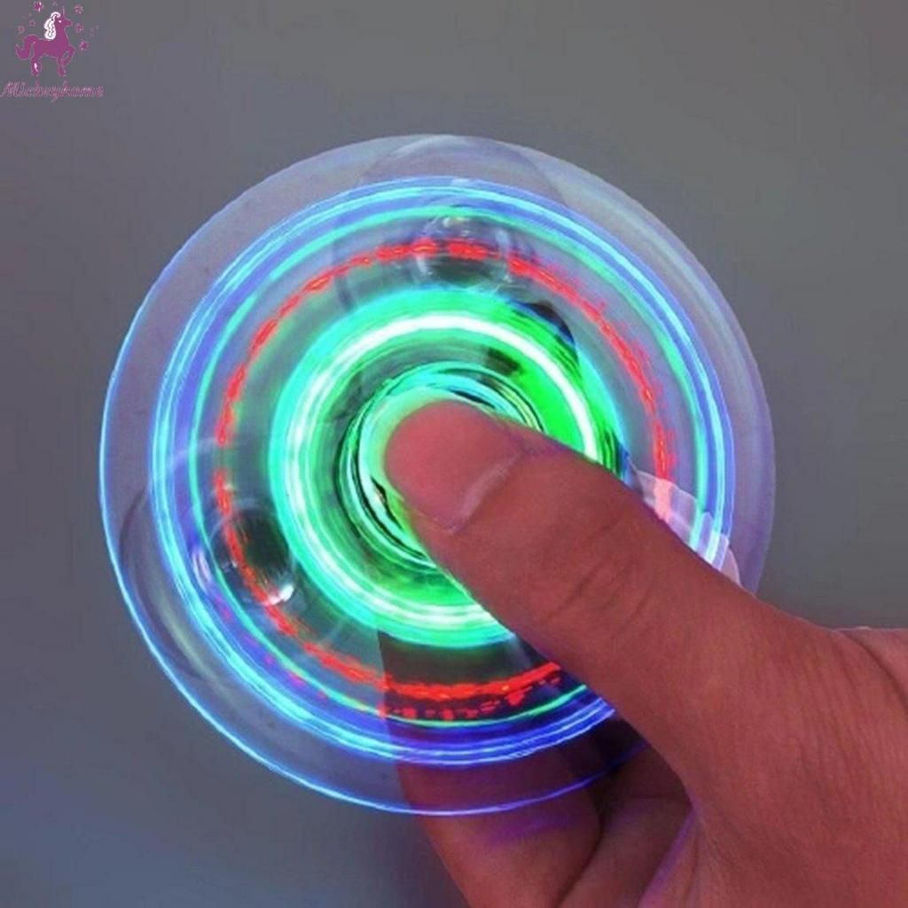 Con quay Fidget tích hợp đèn LED giải tỏa căng thẳng Con quay đèn LED nhiều màu dùng làm đồ chơi giúp giải tỏa căng thẳng