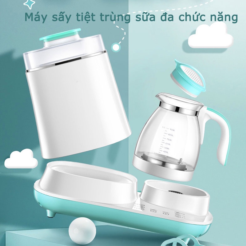 Máy Tiệt Trùng Bình Sữa Và Hâm Nóng All In One QZ-ZC11 Chất Liệu Nhựa Cao Cấp, Thủy Tinh - BH 12 Tháng