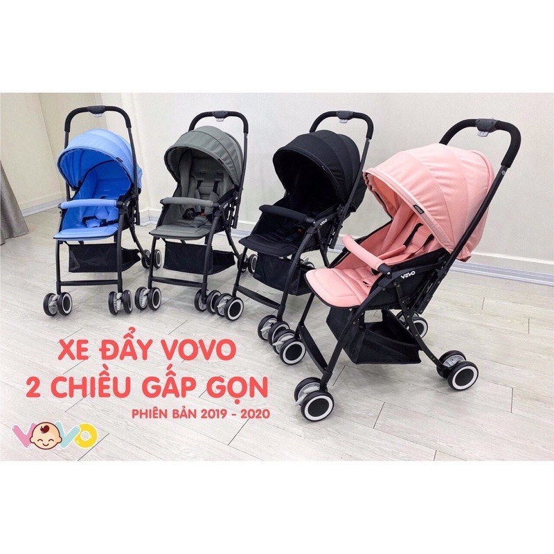 Xe đẩy VOVO 2 chiều 3 tư thế