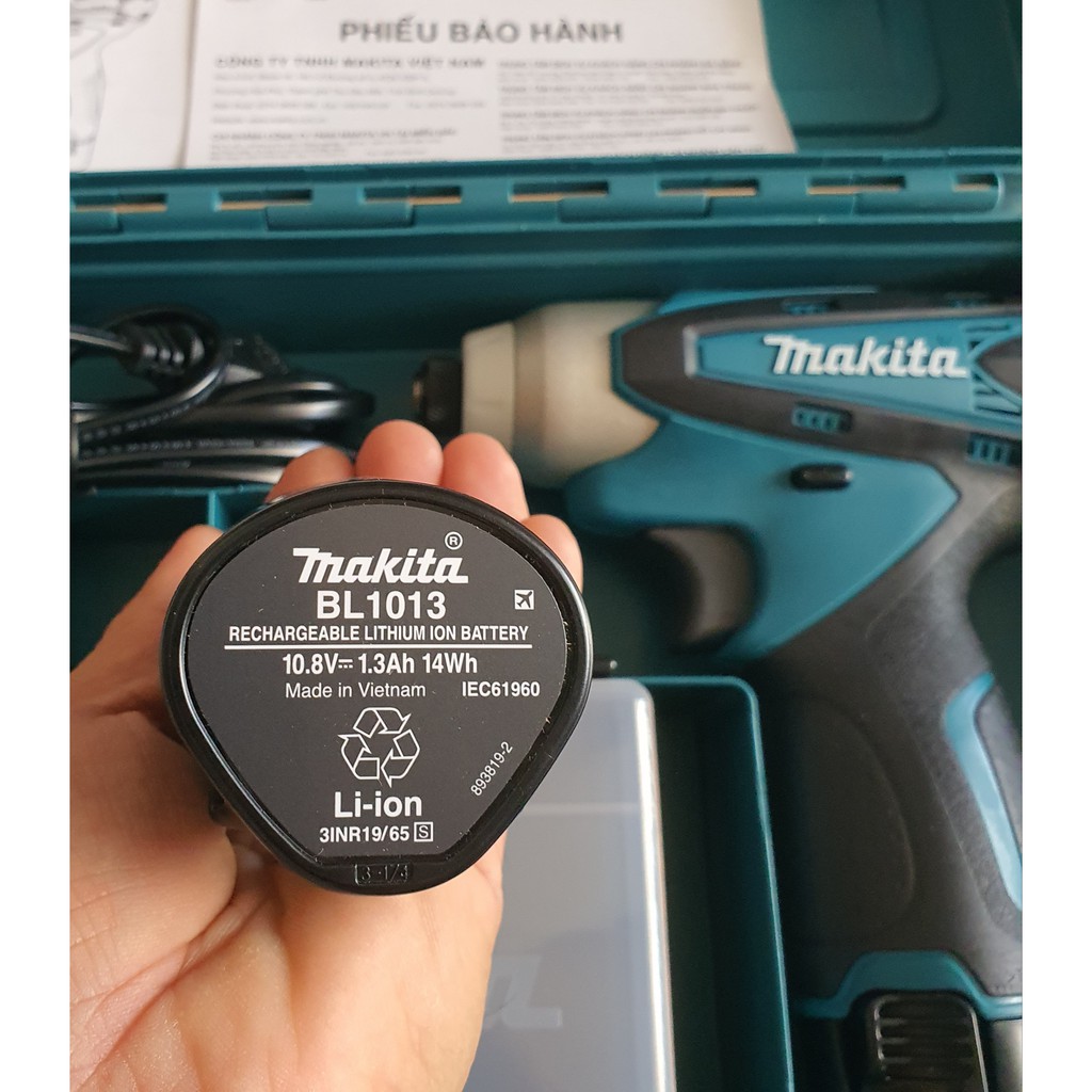 BỘ MÁY BẮN VÍT MAKITA TD090DWE 10.8V (1 MÁY 2 PIN 1 SẠC 1 THÙNG ĐỰNG)