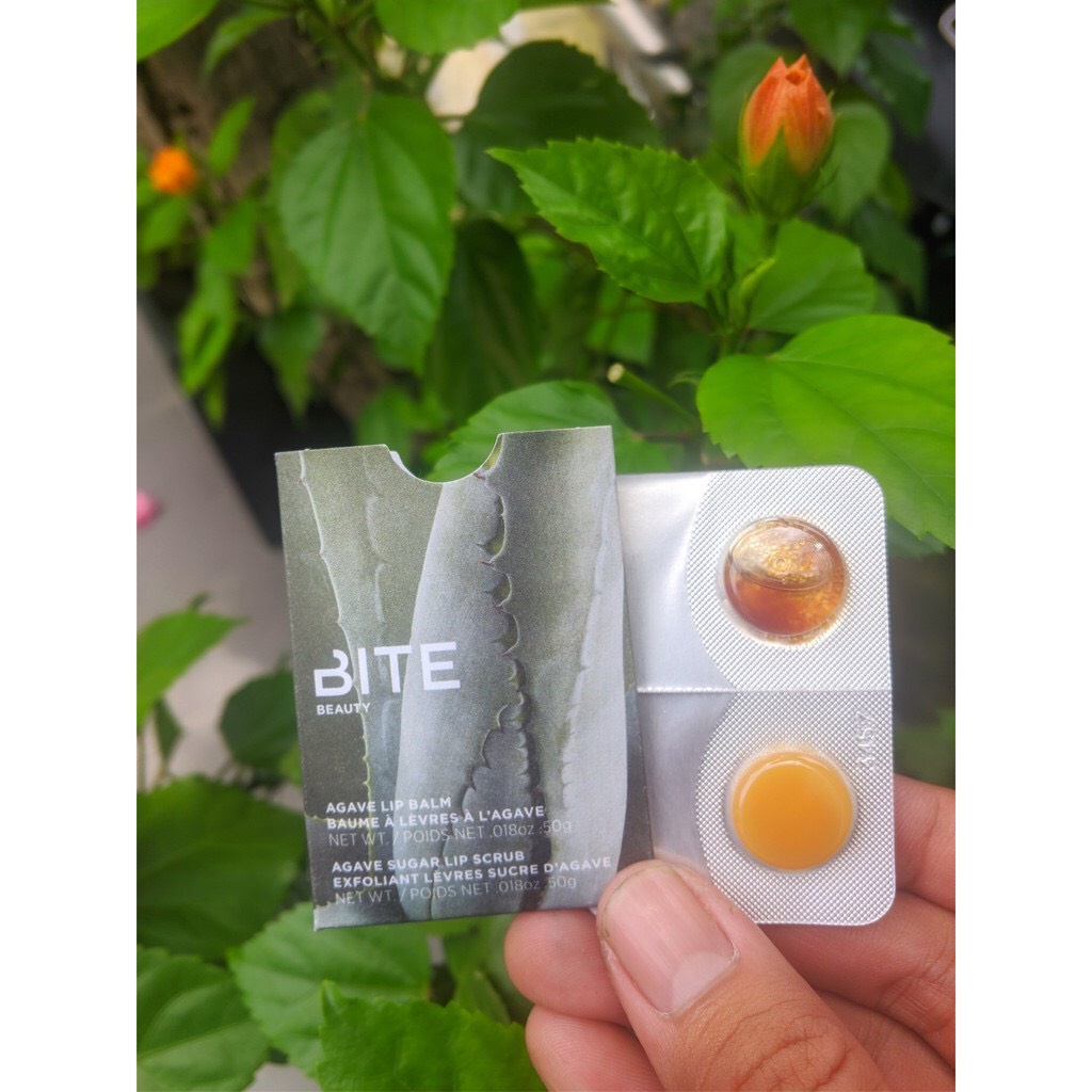 Son dưỡng và tẩy da chết môi Bite Agave Lip Balm, Sugar Lip Scrub