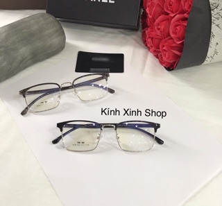 Kính gọng nửa viền Mắt vuông Basic