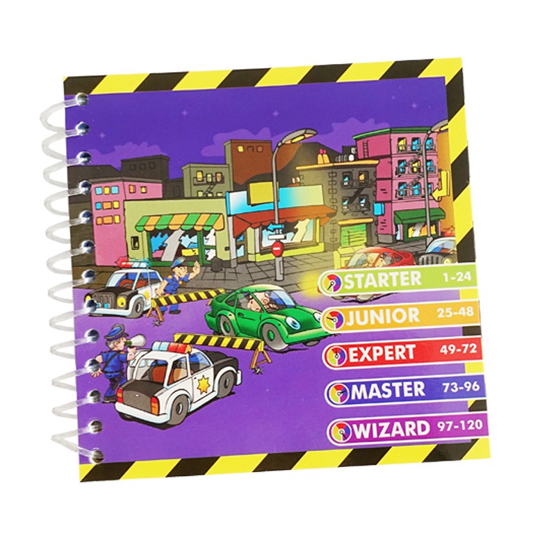 Bộ 120 lá và 5 thẻ trò chơi xếp hình thử thách trí thông minh montessori