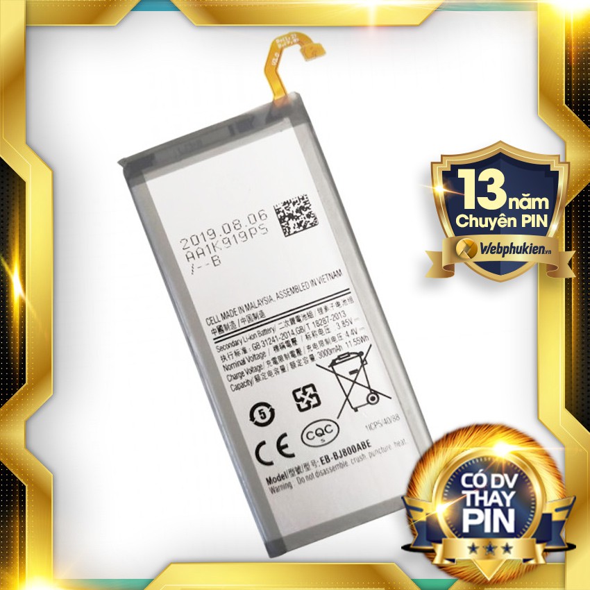 Pin Zin cho Samsung Galaxy A6 2018/J6 2018 A600 EB-BJ800ABE - 3000mAh