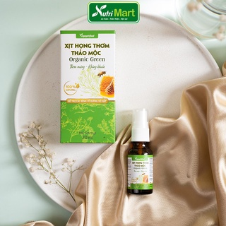 Xịt họng thơm thảo mộc organic green thơm miệng, sạch họng, 20ml