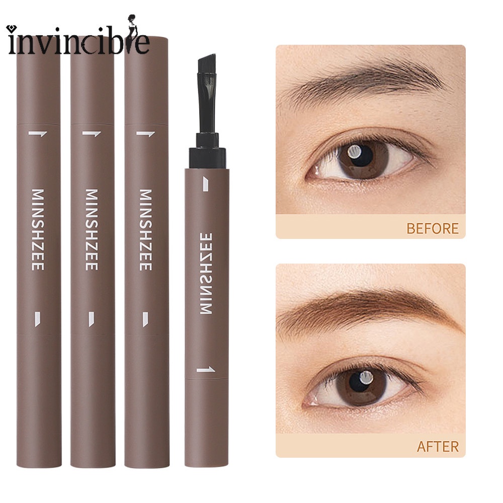1 Bút Kem Trang Điểm Lông Mày / Bút Kẻ Lông Mày Ba Chiều Chống Nước Lâu Trôi Tự Nhiên
