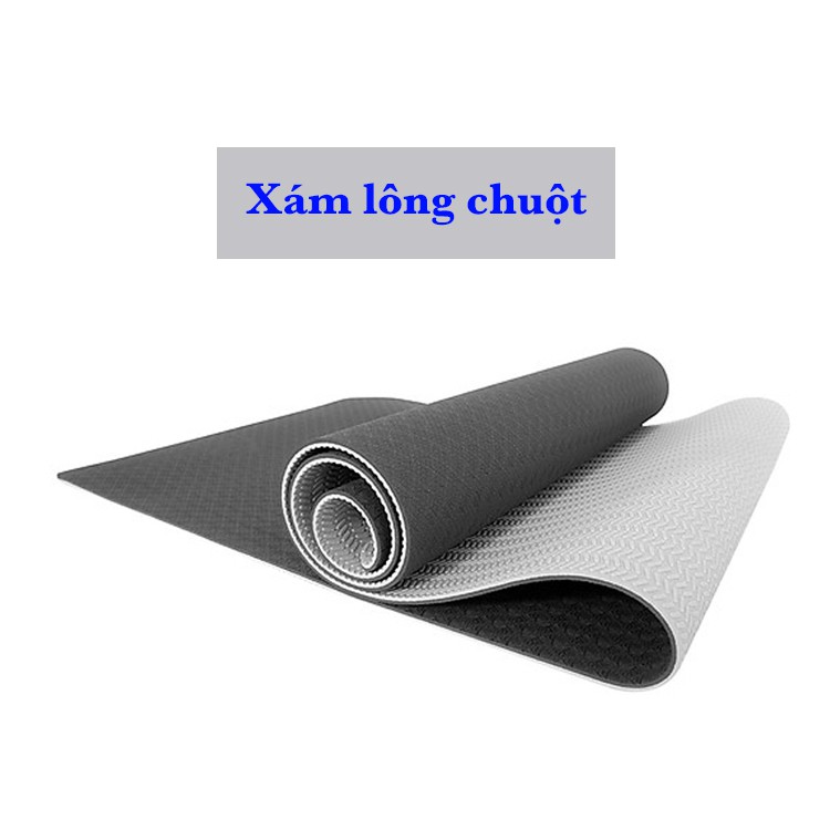 [FREESHIP❤️] THẢM TẬP YOGA TPE CAO CẤP 2 LỚP 6MM