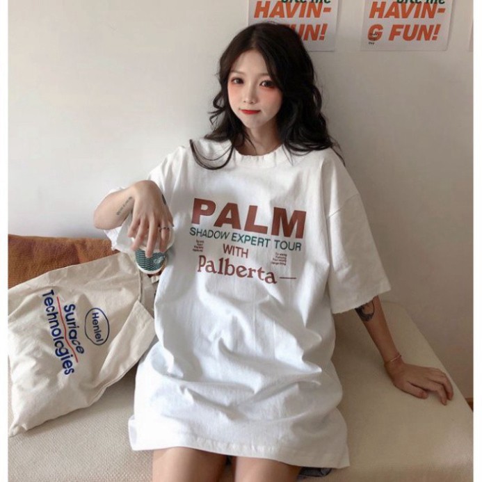 [Mã FAMARAL1 giảm 10K đơn 50K] Áo thun tay lỡ Unisex Awesometee, áo phông form rộng ATL palm M384