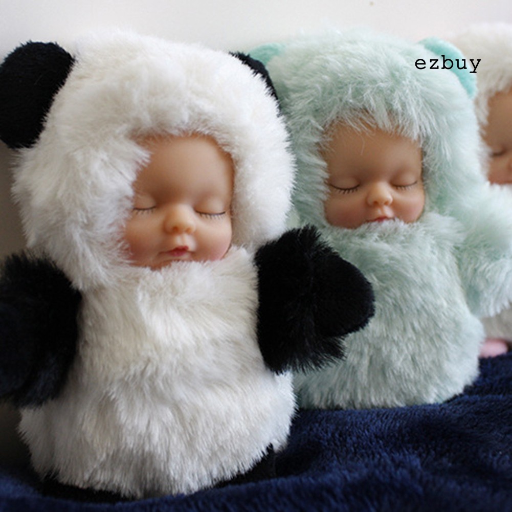 Móc chìa khóa đính phụ kiện hình em bé đang ngủ dễ thương