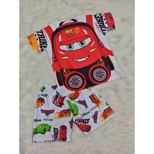 Bộ tay ngắn quần đùi thun lạnh 3d thái cho bé trai/gái(size đại)