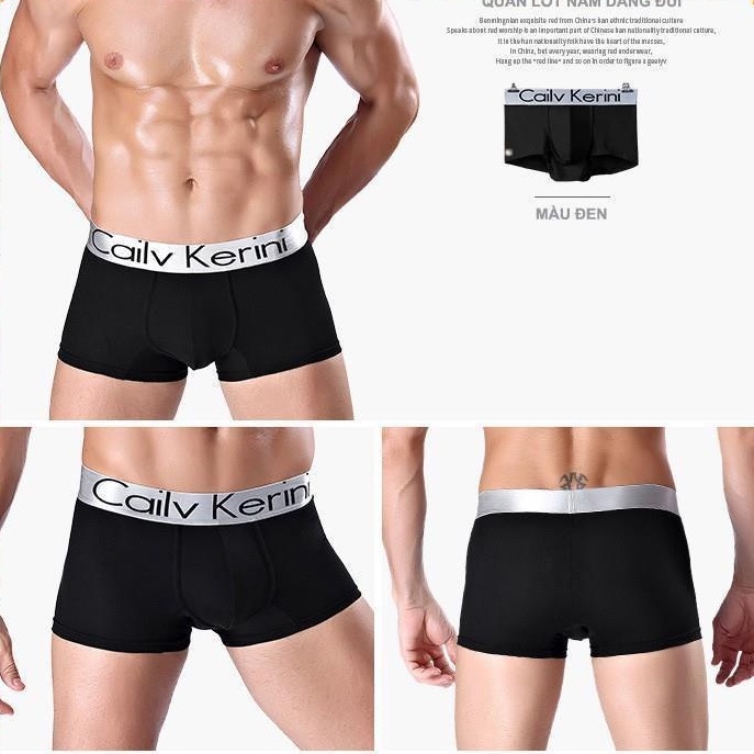 Quần Sịp Đùi Nam Ck, Quần Boxer Nam Túi Zip, Phong Cách Thể Thao Thoáng Khí Đai Co Giãn 4 Chiều