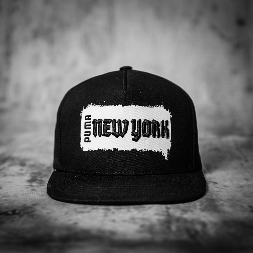 Nón Snapback Pu-ma New York đen cao cấp hàng vnxk