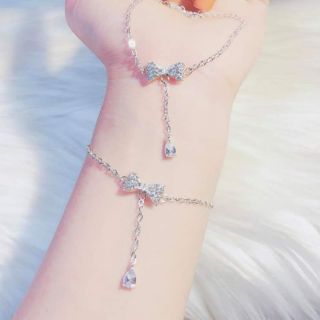 Lắc tay bạc - lắc nơ