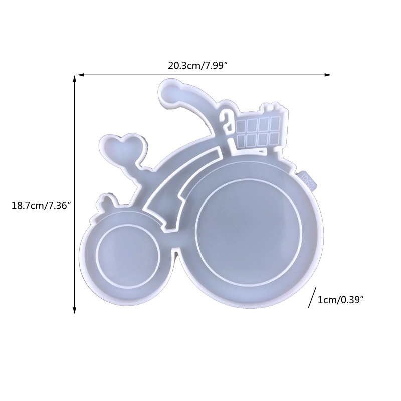 Khuôn Silicone Làm Khung Ảnh Hình Xe Đạp Độc Đáo