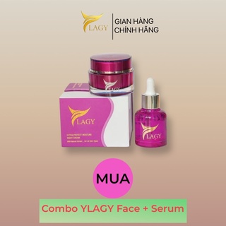 Combo YLAGY Gồm Kem Face + Serum giúp da hết mụn, nám, tàn nhang, dưỡng da trắng mịn