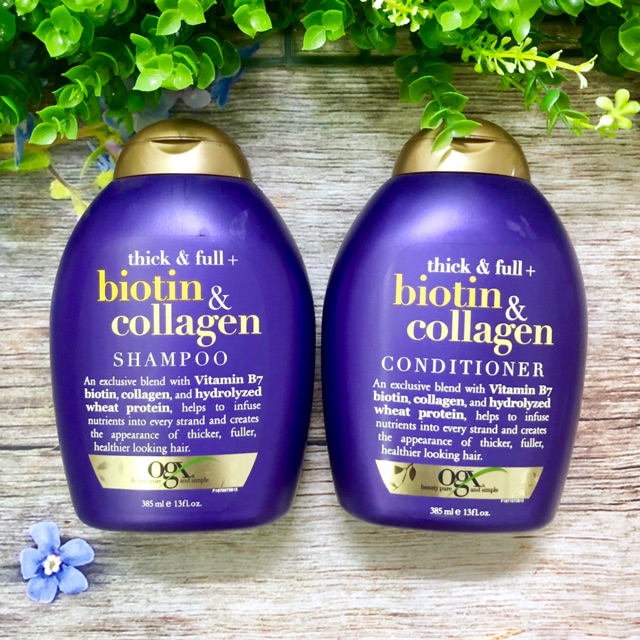 [Chính hãng] [Siêu rẻ] Dầu xả Biotin collagen tím chống rụng mọc tóc 385ml