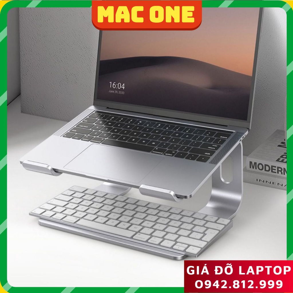 Giá đỡ để laptop stand notebook Macbook laptop bằng hợp kim nhôm có thể tháo rời kiêm tản nhiệt.