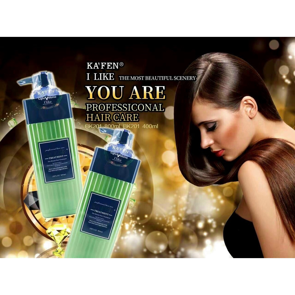 Cặp gội xả Kafen Vuông phục hồi tóc chuyên sâu 800ml