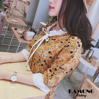 [HÌNH THẬT] ĐẦM HOA CỔ BÈO ( VÀNG )