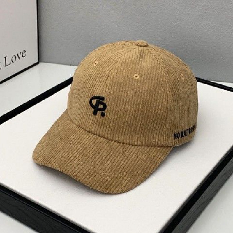 Mũ lưỡi trai vải nhung thêu chữ phong cách Hàn quốc