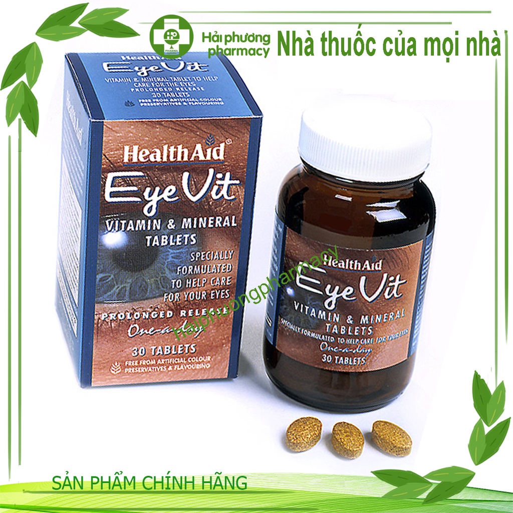 Viên Uống Bổ Mắt EyeVit Health Aid USA - Bổ sung vitamin, tăng cường thị giác, sáng mắt