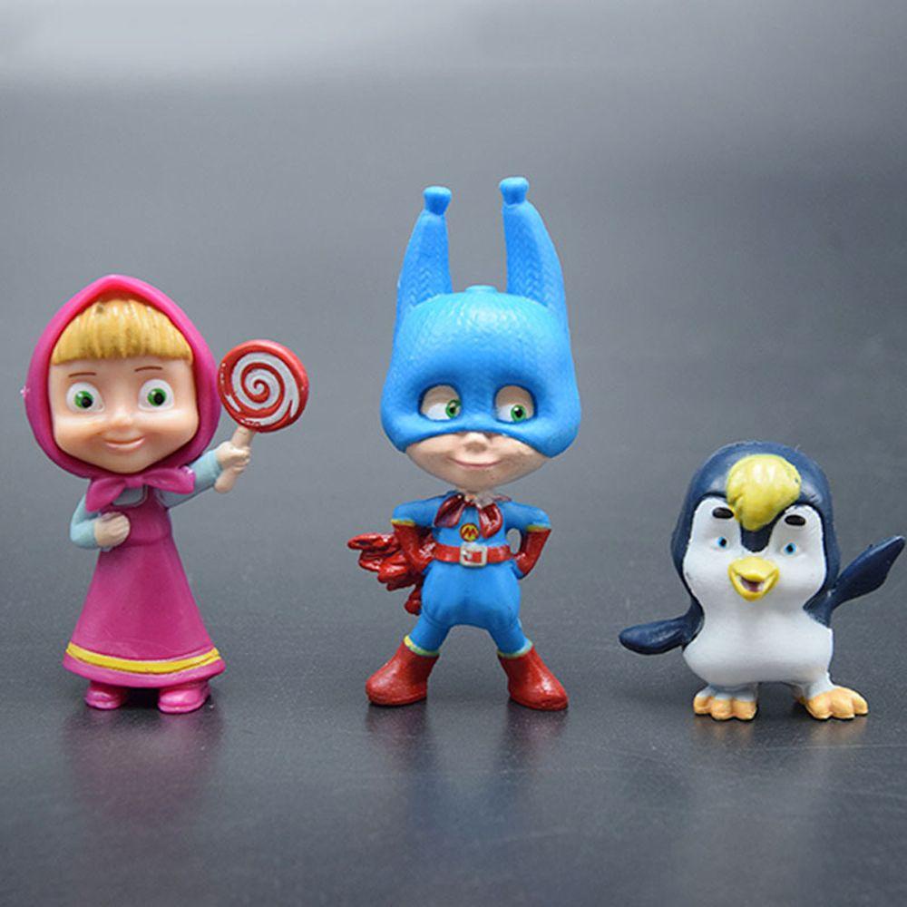 Mô Hình Nhân Vật Hoạt Hình Masha and The Bear Bằng PVC