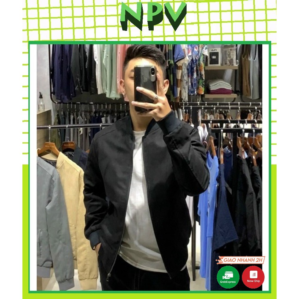 Áo khoác nam da lộn NPV tay chun bomber ,áo khoác da lộn cao cấp 4 màu giữ nhiệt tốt | WebRaoVat - webraovat.net.vn