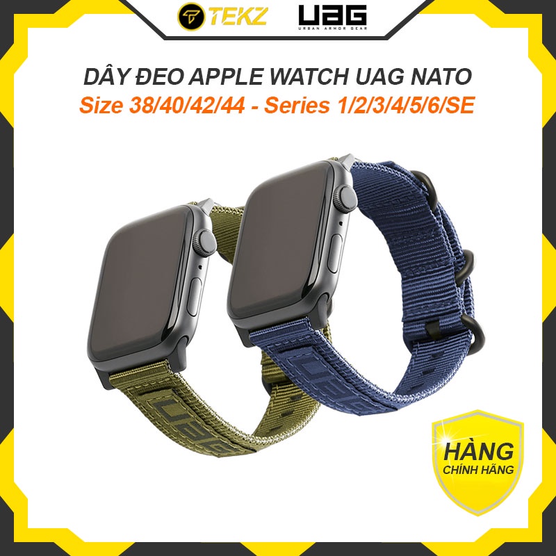 Dây Đeo Apple Watch UAG NATO, Bện Nylon Cường Độ Cao Dành Cho Apple Watch Series SE/6/5/4/3/2/1