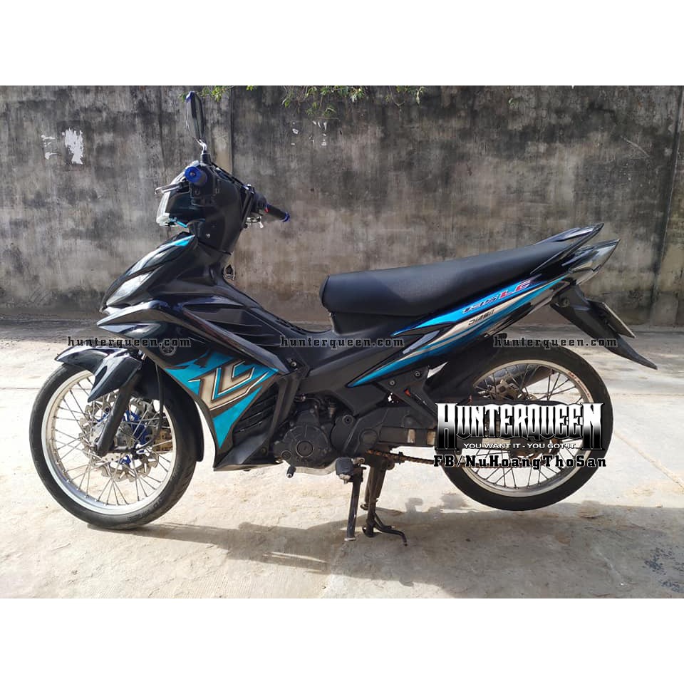 Tem rời Exciter 2011 - Chất liệu crom - LC 2017 xe đen - Tùy chỉnh theo yêu cầu