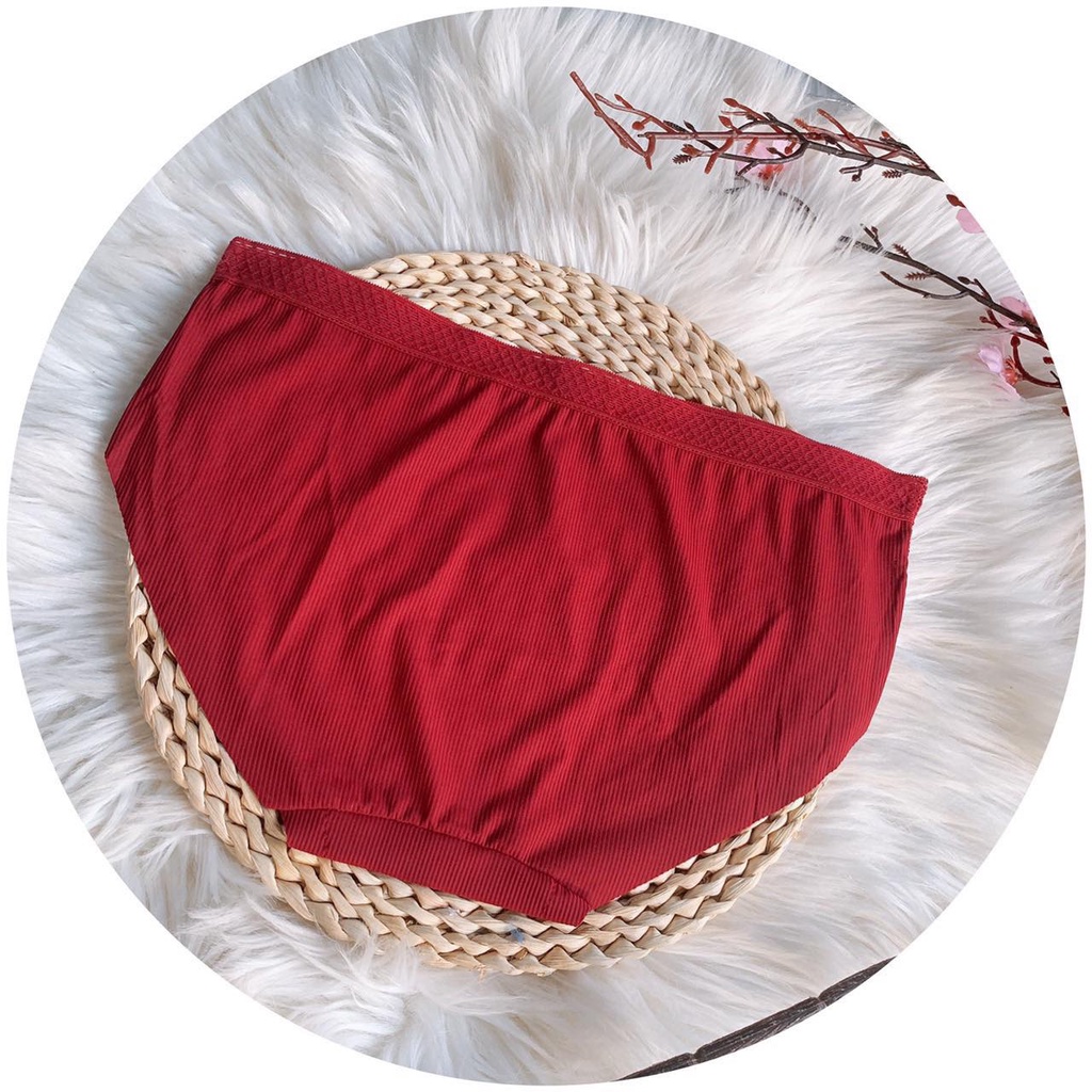 combo 05cquần lót nữ su tăm không viền phối ren thoáng mát kháng khuẩn