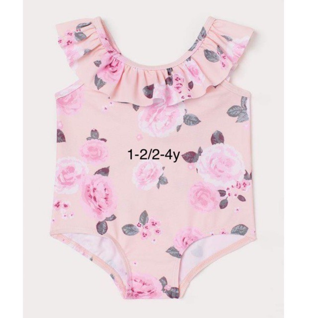 Áo bơi H&amp;M chuẩn auth sz1-2/2-4y cho bé gái