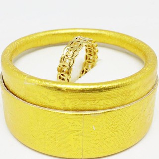 Nhẫn kim tiền may mắn mạ vàng 18K phong thủy Lamia (vàng)