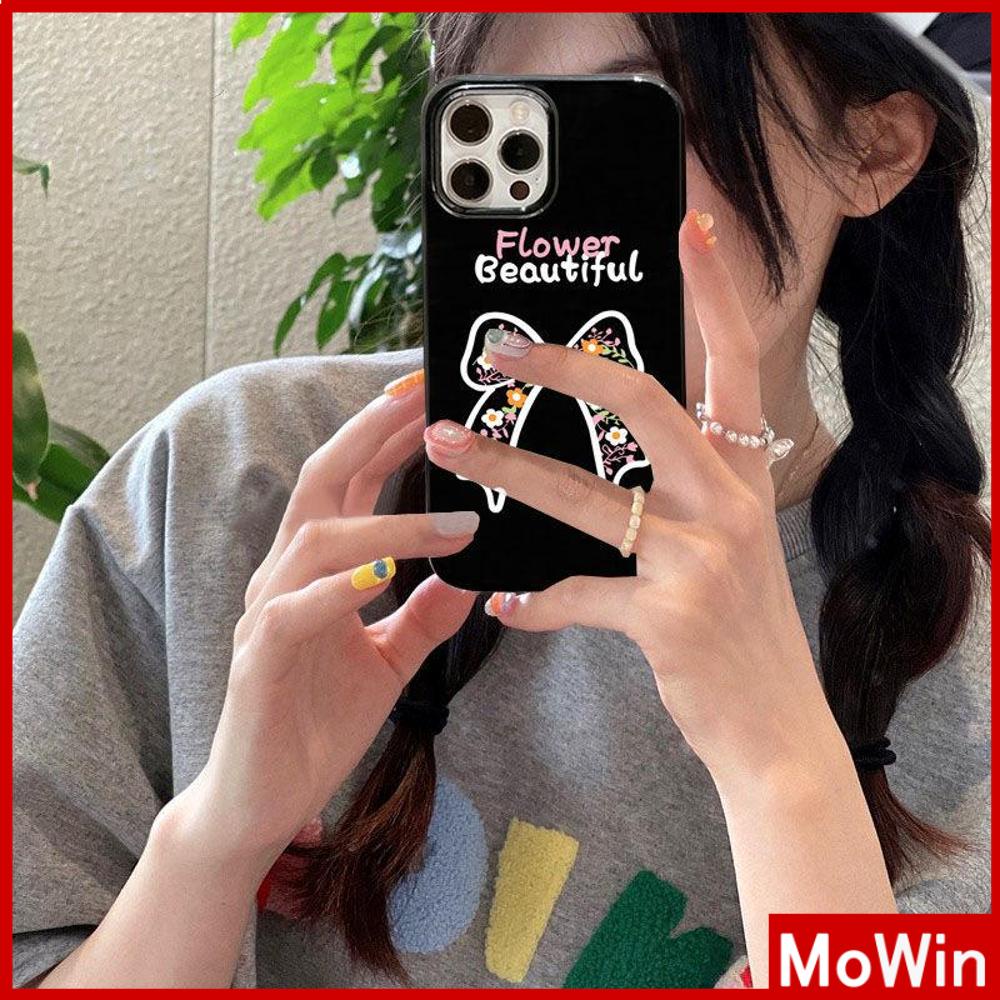 Ốp điện thoại TPU silicone mềm họa tiết nơ chống sốc thích hợp cho iPhone 13 Pro Max 12 Pro Max 11 Pro Max 7 Plus x xr