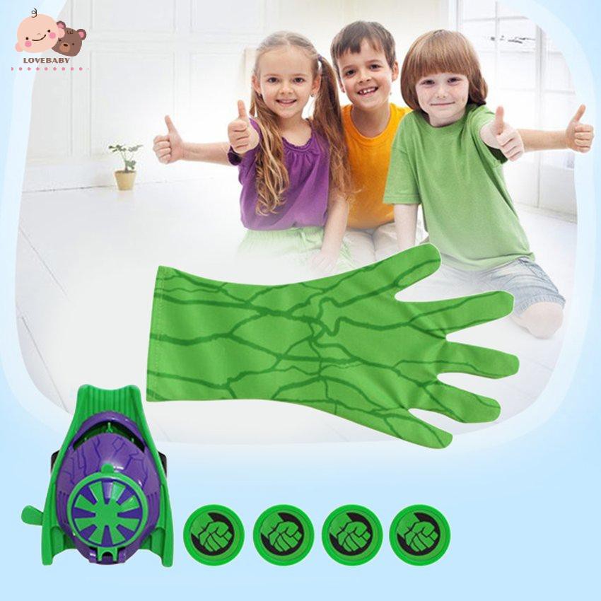 [HOT]Super Heroic Figure Cartoon Glove Launcher Toys Kids Child Costume Play Prop