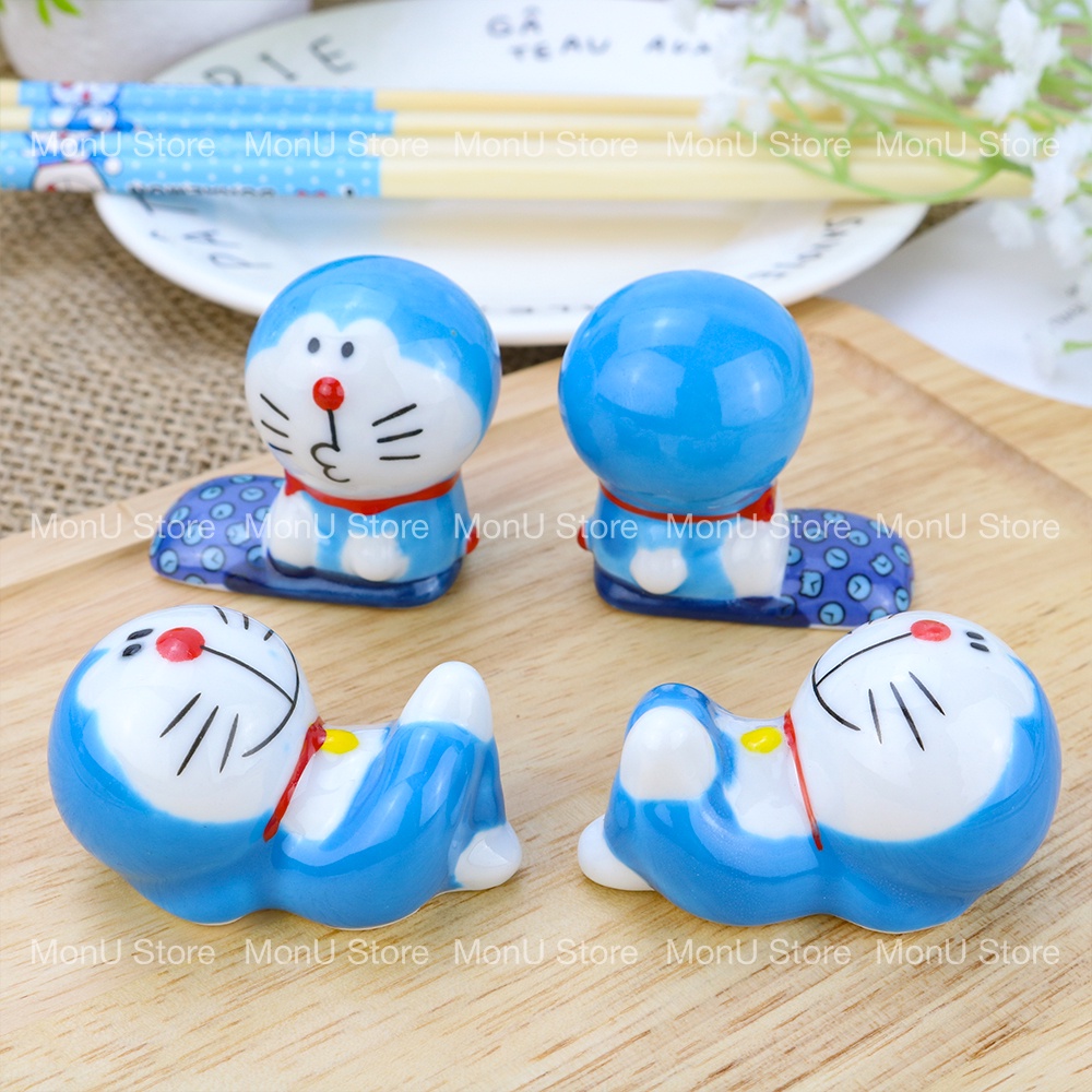 Gác đũa sứ cao cấp hình Doraemon dễ thương cute TooYoo BK00281