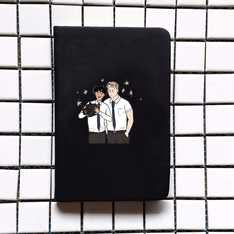 Sổ da cầm tay A6 in hình HEARTSTOPPER Trái tim ngừng nhịp ghi chép tiện lợi đi học