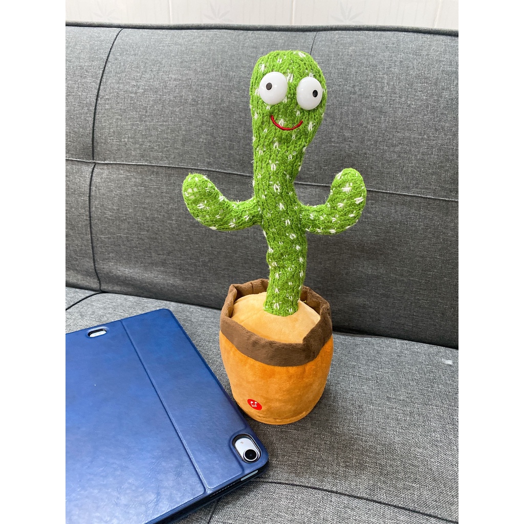 [ Hàng Có Sẵn ] Cây Xương Rồng Nhảy Múa Phát Ra Âm Thanh Vui Nhộn Cho Bé - 120 bài hát + có nhại tiếng