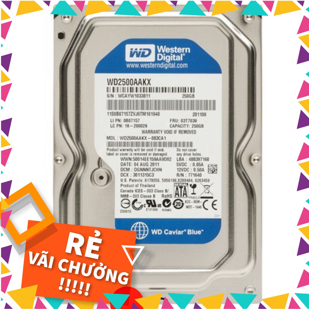 Ổ cứng chuyên dụng Camera 250GB Western Digital, Seagate - Chính hãng Bh 24th - C