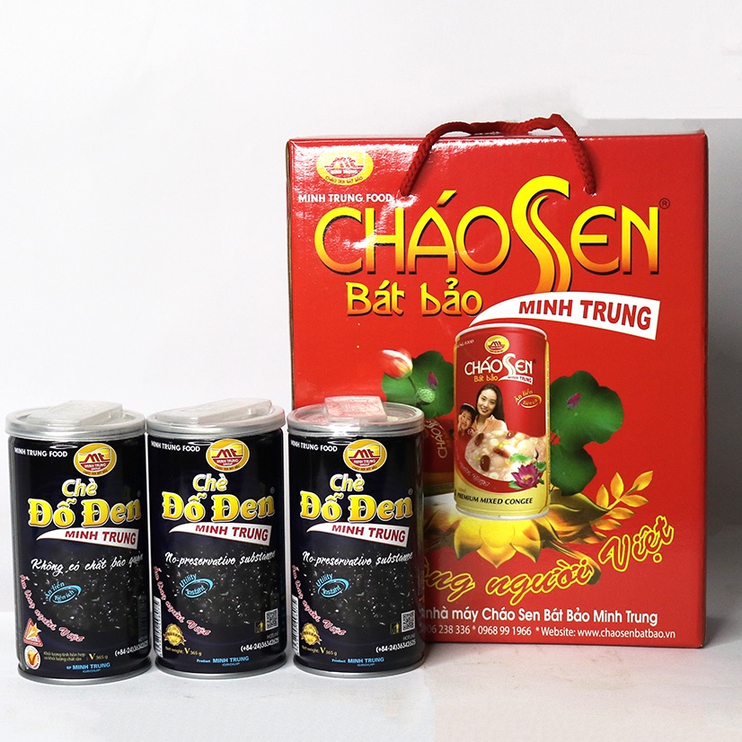 Chè đỗ đen Minh Trung combo 3 lon thơm ngon