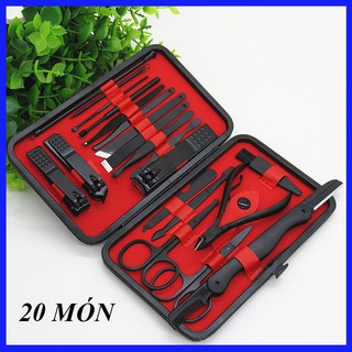 Bộ bấm móng tay, bộ dụng cụ bấm móng tay 20 món - bộ kềm cắt móng tay cao cấp
