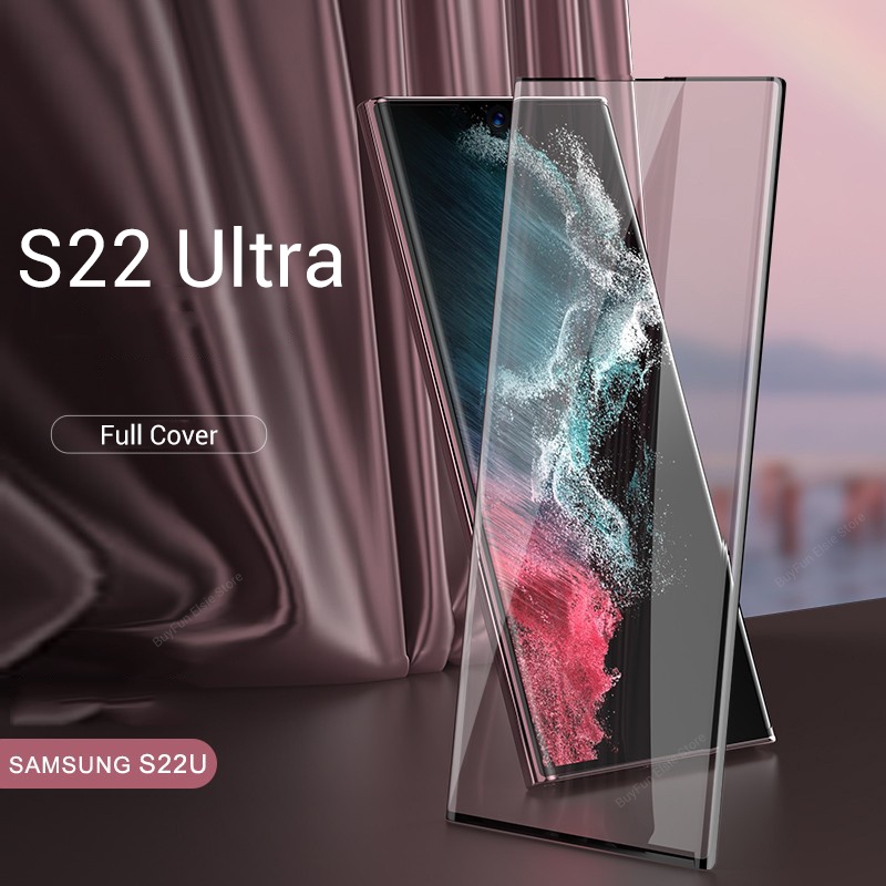 Kính Cường Lực Bo Cạnh Cho Samsung Glalaxy S22 Ultra 5G / S22 Ultra5G SM-S908B SM-S908U