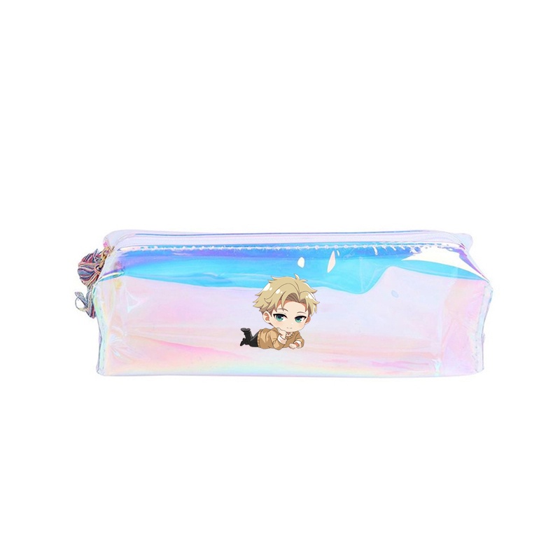 Hộp bút hologram in hình SPY x Family ver nằm anime chibi dễ thương xinh xắn viết đựng bút đồ dùng học tập