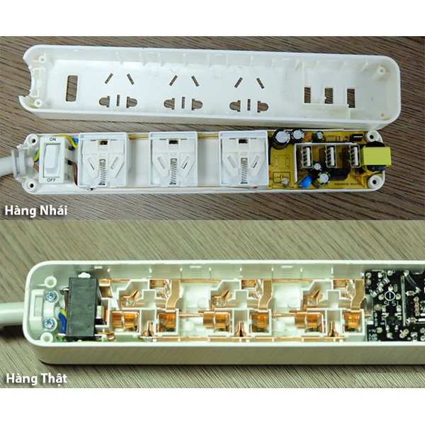 Ổ điện Xiaomi Mi Power Strip, 3 ổ cắm, 3 cổng sạc nhanh