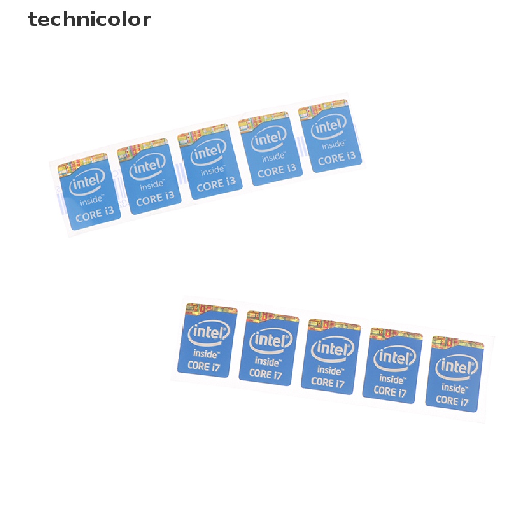 Set 5 Sticker Dán Trang Trí Sổ Tay Intel Core I3 I5 I7 Thế Hệ 4
