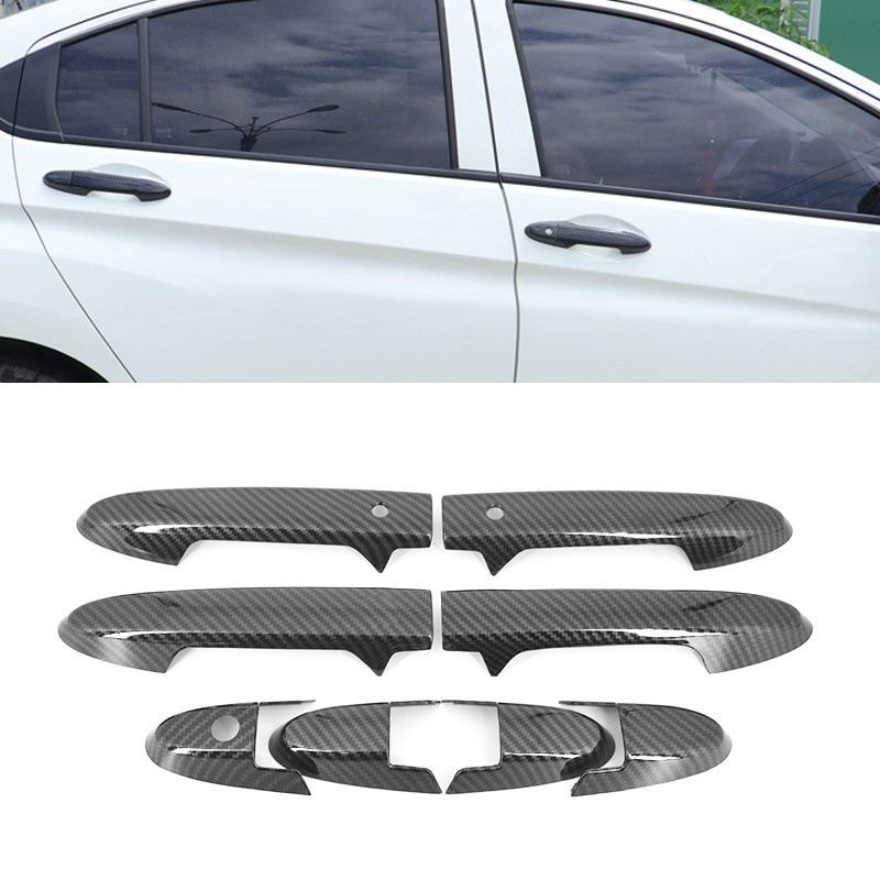 Vỏ tay nắm cửa ô tô họa tiết sợi Carbon HONDA CITY RS 2020-2024, Viền tay nắm cửa CITY RS